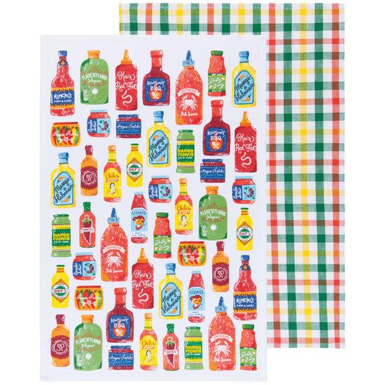 now designs Hot Sauce Dishtowels Set of 2