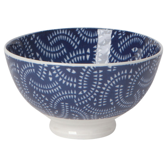now designs Indigo Geo 4 inch Stamped Bowl