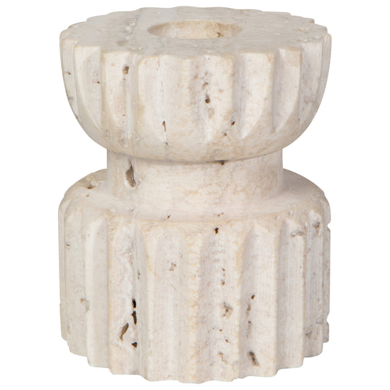 now designs Iona Travertine Candle Holder 3 inch