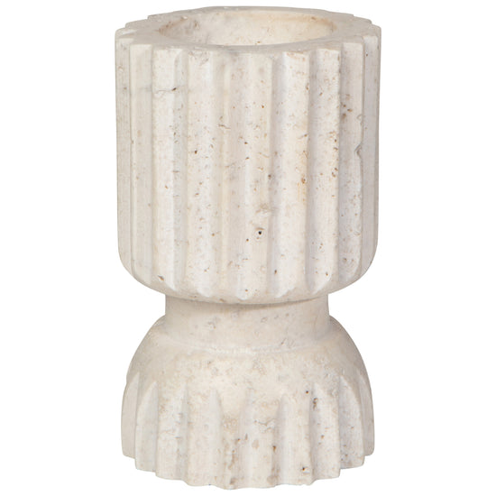 Now Designs Iona Travertine Candle Holder 4 Inch