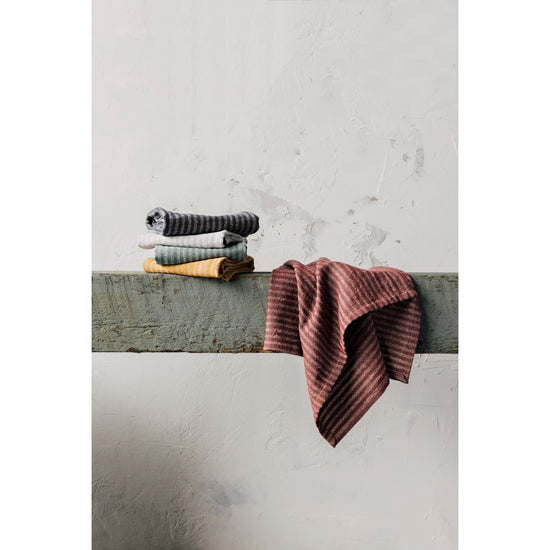 Now Designs Jade Stripe Linen And Cotton Dishtowel
