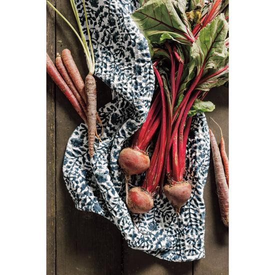 Now Designs Jasmine Block Print Waffle Dishtowel