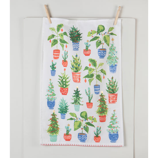 Now Designs Jingle Plants Christmas Dishtowel