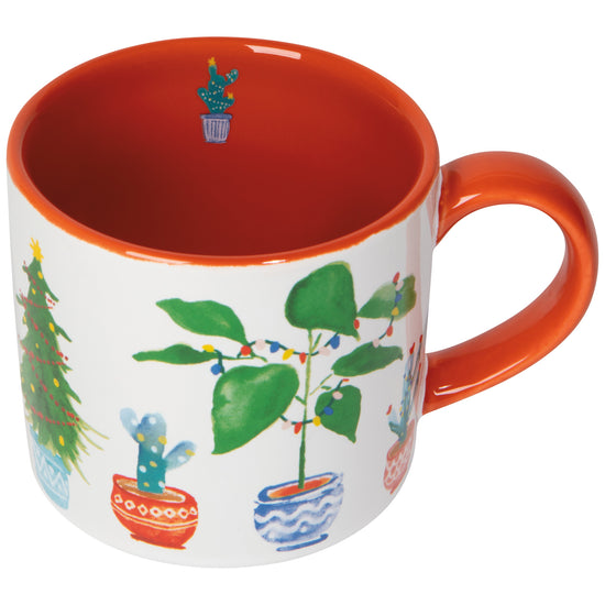 Now Designs Jingle Plants Christmas Mug In A Box