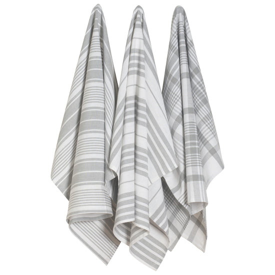 now designs Jumbo Dishtowels London Gray Set of 3