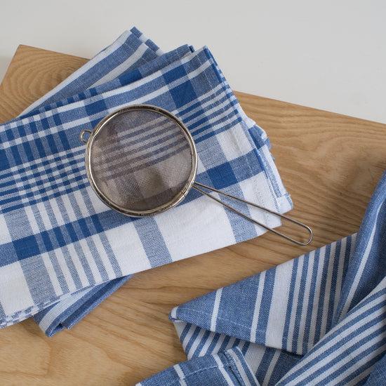 Now Designs Jumbo Dishtowels Royal Blue Set Of 3