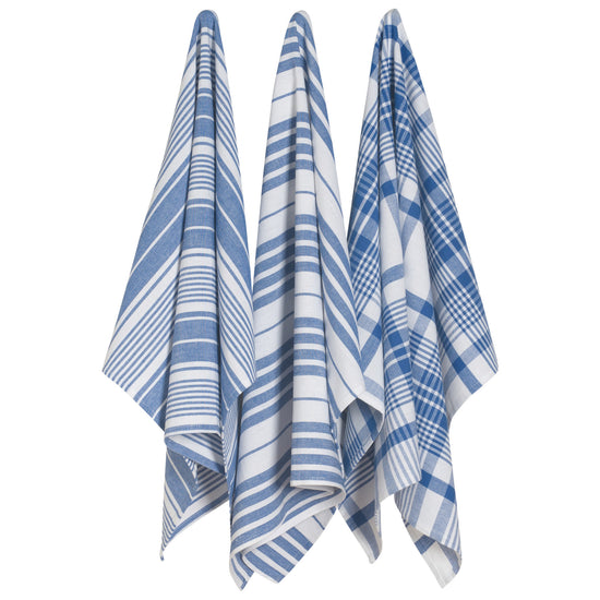 now designs Jumbo Dishtowels Royal Blue Set of 3