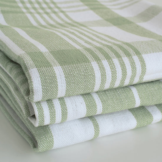 Now Designs Jumbo Dishtowels Sage Set Of 3