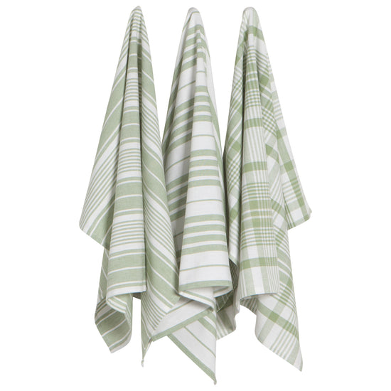 now designs Jumbo Dishtowels Sage Set of 3