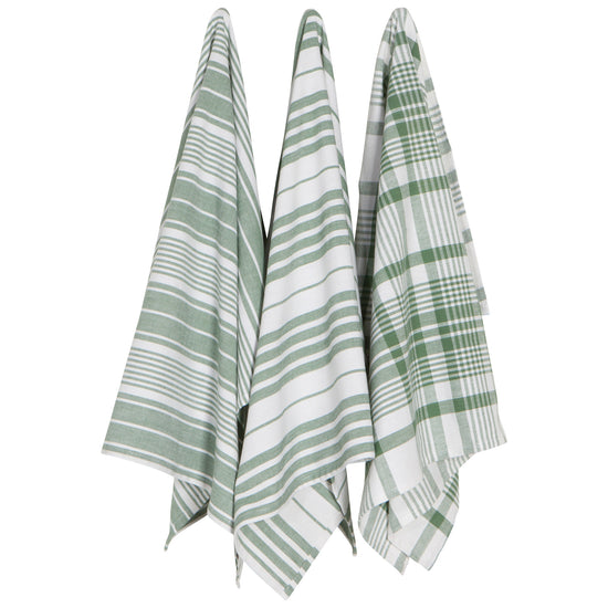 now designs Jumbo XL Dish Towel Elm Green Set of 3