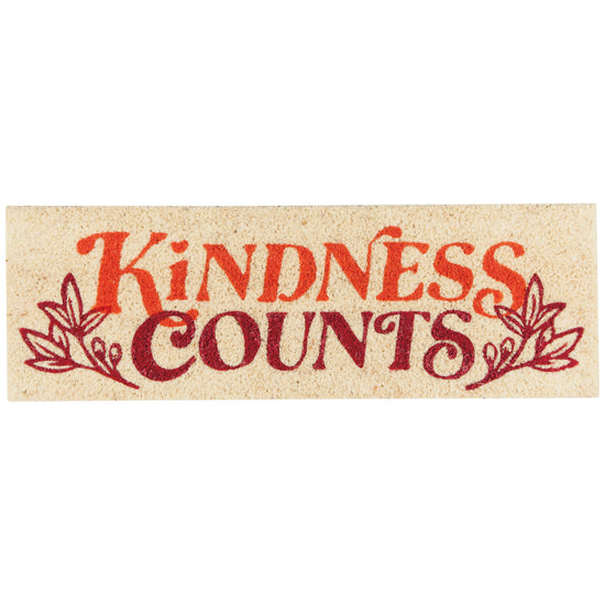 now designs Kindness Counts Half Size Doormat