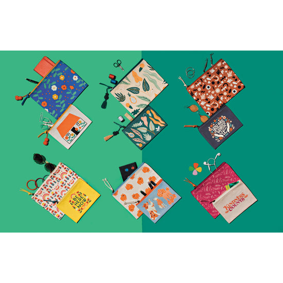 Now Designs Kindness Counts Zip Pouches Set Of 2