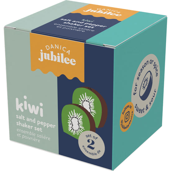 Now Designs Kiwi Salt And Pepper Shakers Set Of 2