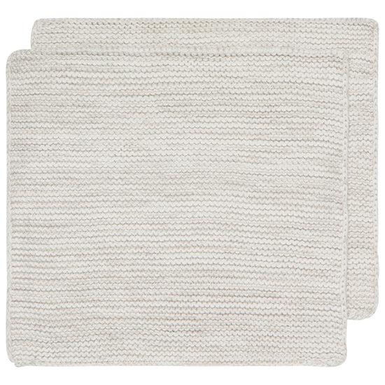 now designs Knit Dishcloths Dove Gray Set of 2