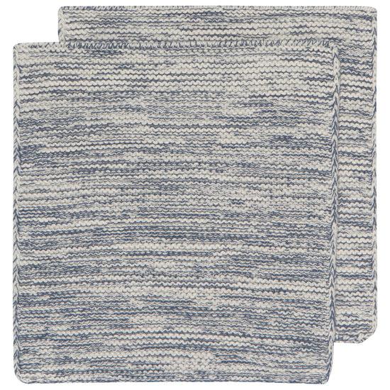now designs Knit Dishcloths Midnight Blue Set of 2