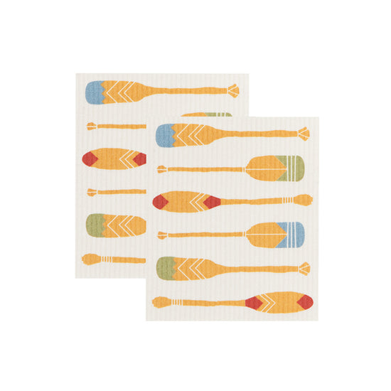 now designs Lake Life Lake Dishcloth Set of 2