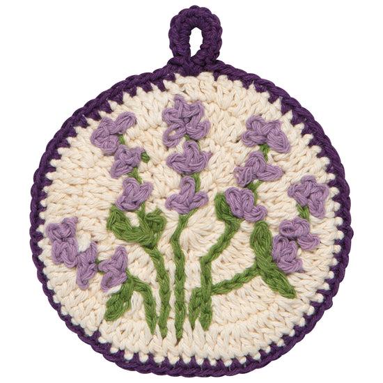 Now Designs Lavender Crochet Sponges Set Of 2