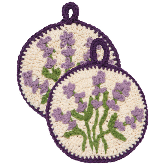 now designs Lavender Crochet Sponges Set of 2