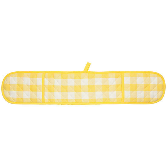 Now Designs Lemon Yellow Check Double Oven Mitt