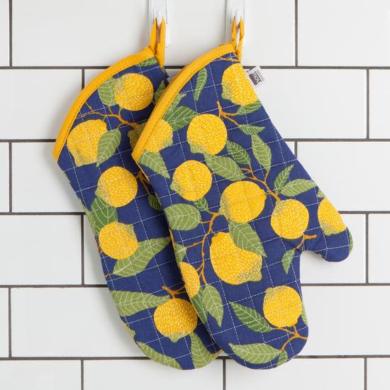 Now Designs Lemons Chef Quilted Oven MItt