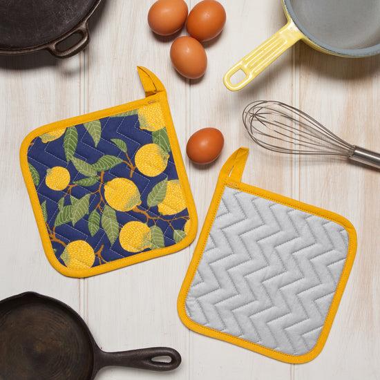 Now Designs Lemons Chef Quilted Potholder