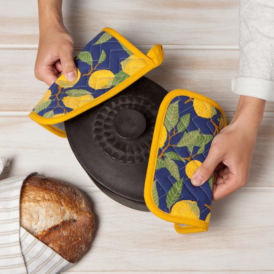Now Designs Lemons Chef Quilted Potholder