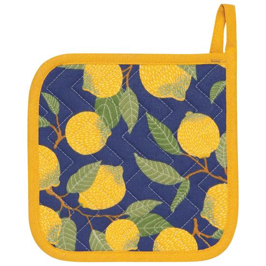 now designs Lemons Chef Quilted Potholder