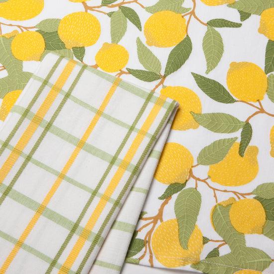 Now Designs Lemons Dishtowels Set Of 2