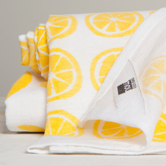 Now Designs Lemons Floursack Dish Towels Set Of 2