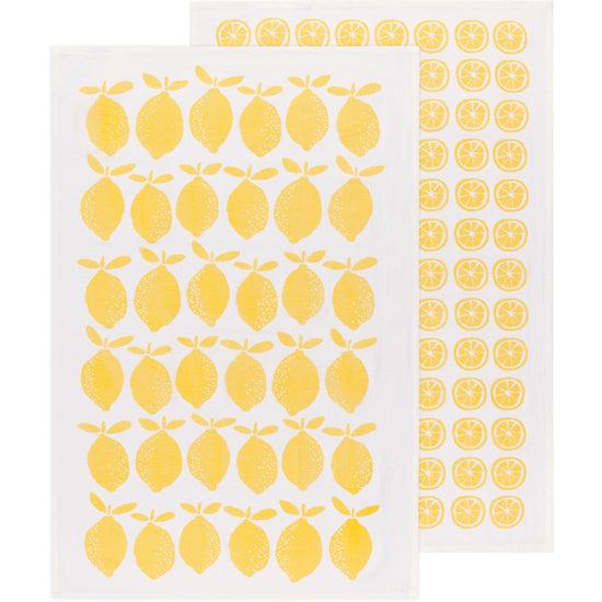 now designs Lemons Floursack Dish Towels Set of 2