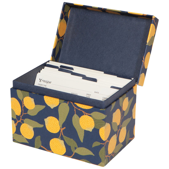 Now Designs Lemons Recipe Card Box