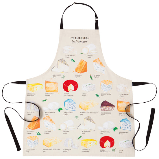 Now Designs Les Fromages Fine Print Apron