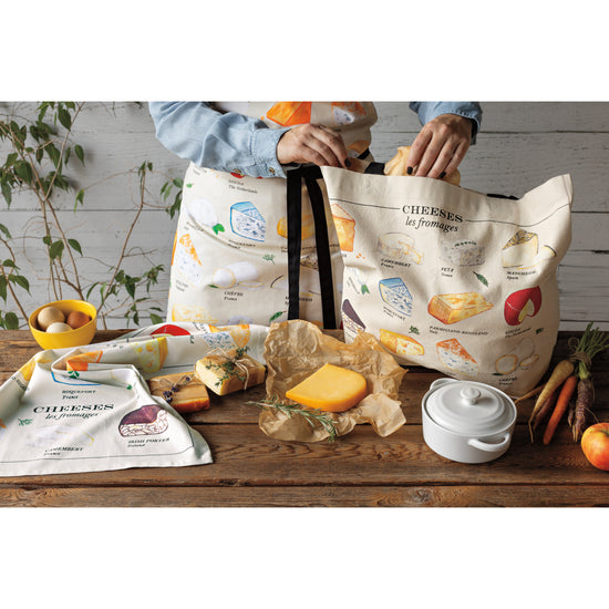 Now Designs Les Fromages Fine Print Apron