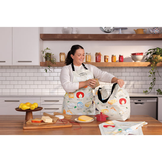 Now Designs Les Fromages Fine Print Apron