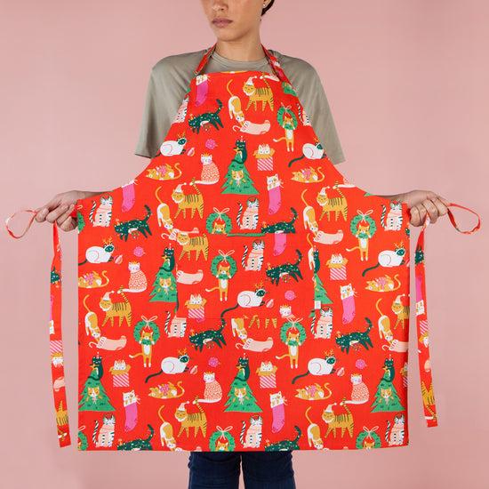 Now Designs Let It Meow Christmas Apron