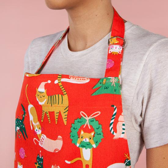 Now Designs Let It Meow Christmas Apron