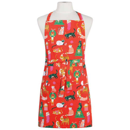 now designs Let it Meow Christmas Apron