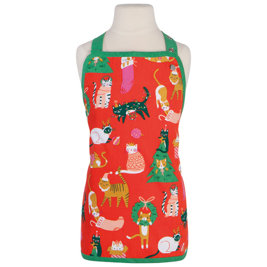 now designs Let it Meow Christmas Kid's Apron