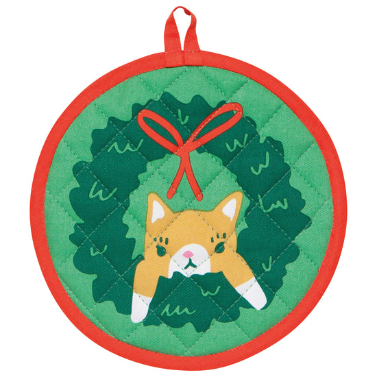 now designs Let it Meow Christmas Potholder