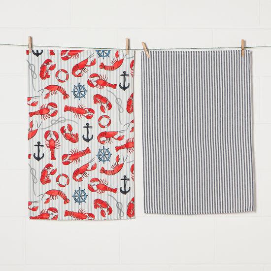 Now Designs Lobster Dishtowels Set Of 2
