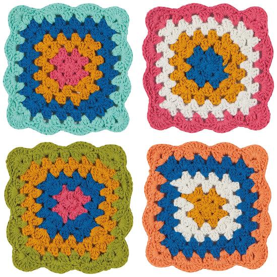 now designs Loop de loop Crochet Coasters Set of 4