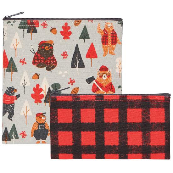 now designs Lumbearjack Snack Bags Set of 2