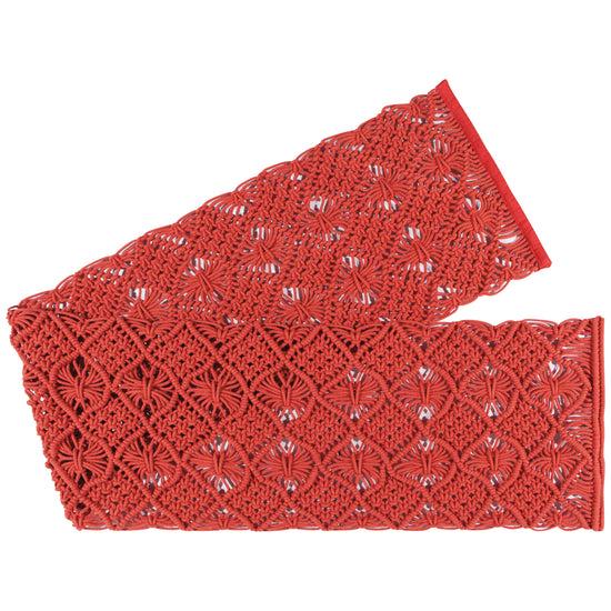 now designs Macrame 72 inch Table Runner Clay