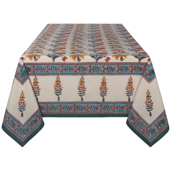 now designs Marigold Block Print Tablecloth