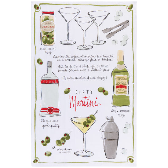now designs Martini Dishtowel