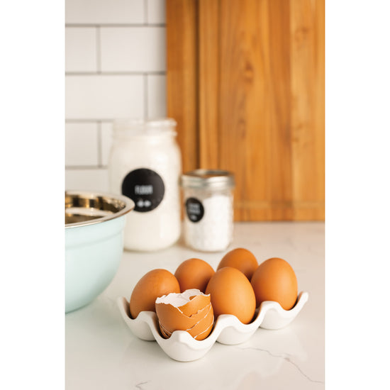Now Designs Matte White Egg Crate
