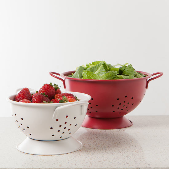 Now Designs Matte White Small Colander