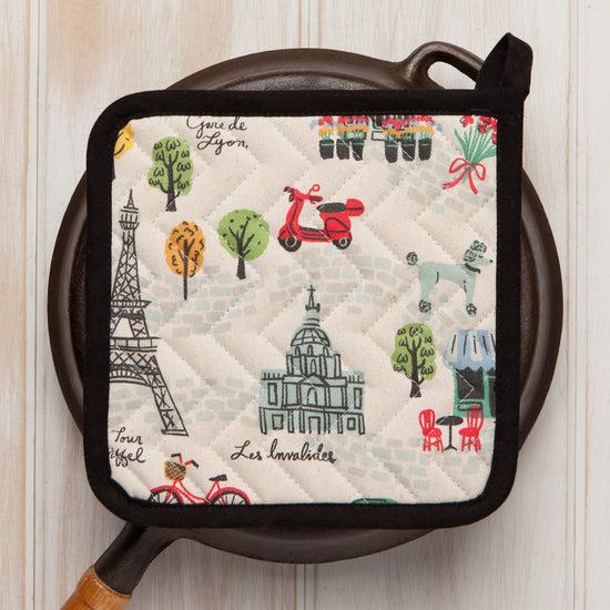 Now Designs Meet Me In Paris Quilted Potholder