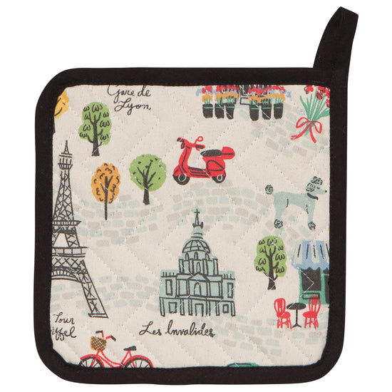 now designs Meet Me In Paris Quilted Potholder