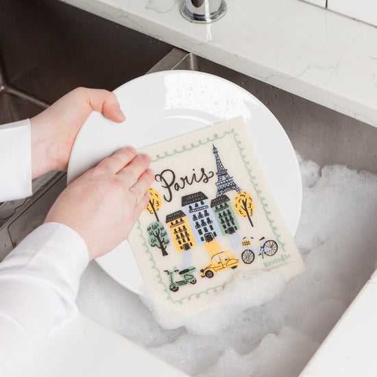 Now Designs Meet Me In Paris Swedish Dishcloth